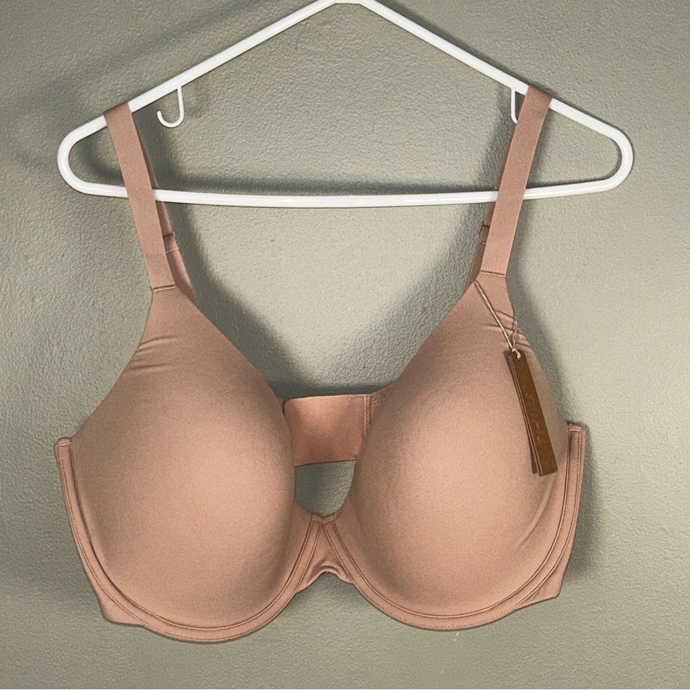 Nwt‎ skims fits everybody scoop plunge bra 40DDDD mica brown tan